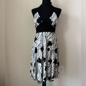 Vintage Speechless Women’s Halter Neck Babydoll Midi Dress Sz M Y2K Retro